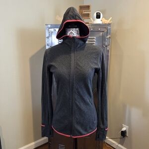 Icebreaker Merino Wool Women's Descender Long Sleeve Zip Hoodie size Med